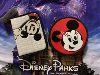 Disney Parks Minnie 0r Mickey Stationery Kit Zip Up School Authentic Wdw