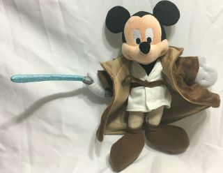 Star Wars Disney Jedi Mickey Mouse Plush Toy 10 " 2014
