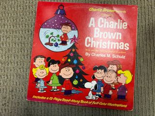 Charlie Brown Records A Charlie Brown Christmas Music And Story Vinyl Lp Vg