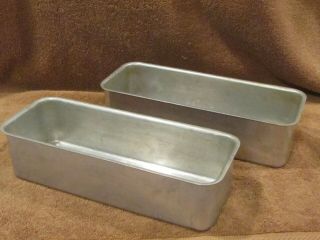 2 Mirro Aluminum Baking Pans Tin Loaf Pans 10 1/4 X 3 5/8 X 2 5/8,  5196m /5197m