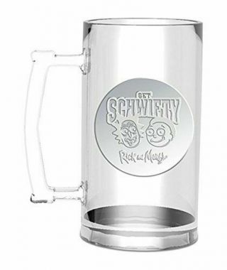 Official Rick And Morty Schwifty Beer Glass Stein Tankard