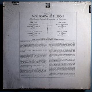 LORRAINE ELLISON HEART & SOUL RARE ORIG ' 66 STEREO LP IN SHRINK 1A/1A SHRINK 2