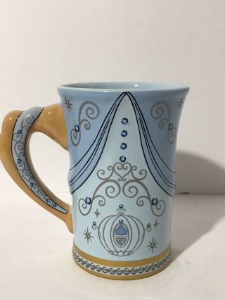 Disney Parks Cinderella Autograph Ceramic Mug Authentic Coffee Tea 2