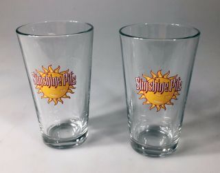 Sunshine Pils Pint Glasses - Hershey Pa Troegs Brewing Company - Set Of 2