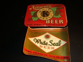 Circa 1940s Kiewel’s White Seal Durochrome Label Stickers,  Little Falls,  Mn
