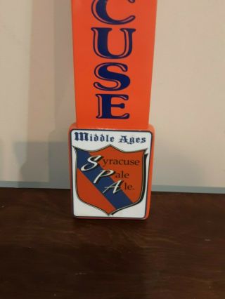 MIDDLE AGES BREWERY SYRACUSE PALE ALE BEER TAP HANDLE 2