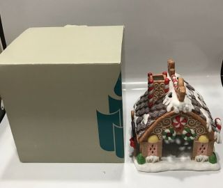 Partylite Gingerbread Cottage Tealight Candle Village House P7304