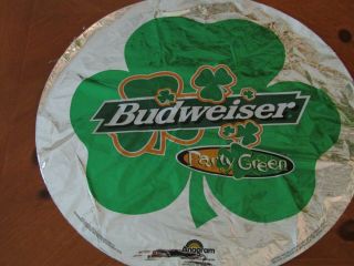 (10) Budweiser / Budlight St Patricks 13  Anagram Mylar Balloon Irish Shamrock