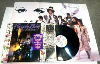 Purple Rain By Prince Lp R&b Soul Funk Rock In Shrink W Poster & Hype Sticker