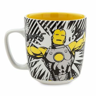 Disney Store Marvel Iron Man Comic Book Ceramic Coffee Mug 12oz Cup 2