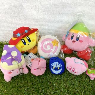 Japan Anime Game Nintendo Kirby Plush Doll Mascot Strap Key Holder Prize S48