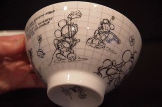 Disney Sketchbook MINNIE Mouse & MICKEY Mouse Set of 2 Cereal Soup Bowls,  2008 3