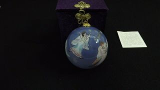 Li Bien Angels 2004 Christmas Glass Ball Ornament Painted From The Inside