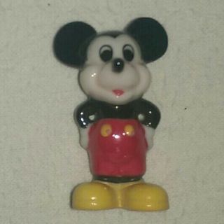 Walt Disney Productions Japan Mickey Mouse Ceramic Christmas Ornaments Vintage