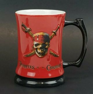 Official Disney Parks Pirates Of The Caribbean 3 - D Embossed 20oz Mug