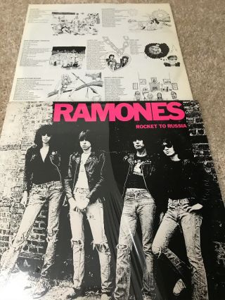 Ramones “rocket To Russia”1977 Sire Records Lp