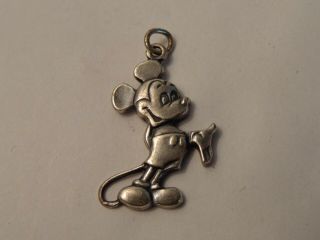 Walt Disney Productions Sterling Silver Mickey Mouse Charm -