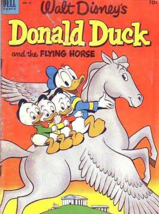 Donald Duck 27 Strict Gd/vg Artist Carl Barks Cover