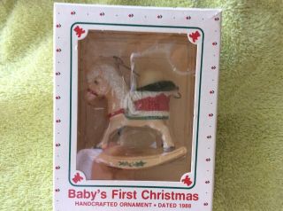 Vintage Hallmark Babies First Christmas Ornament 1988