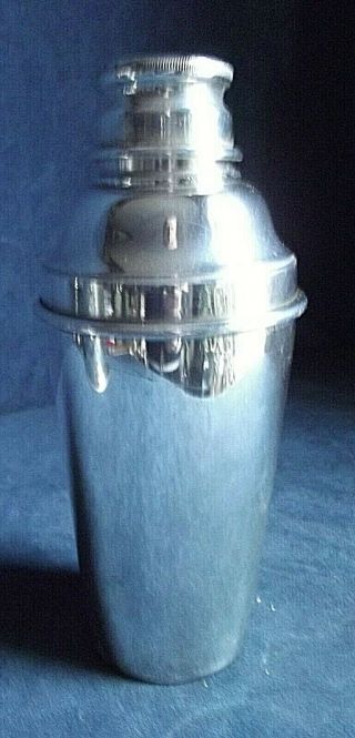 Silver Plated Art Deco Cocktail Shaker C1935