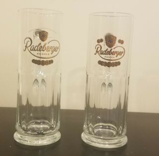Set Of 2 Radelberger German Beer Glasses Mugs 0.  5 Liter Pilsner