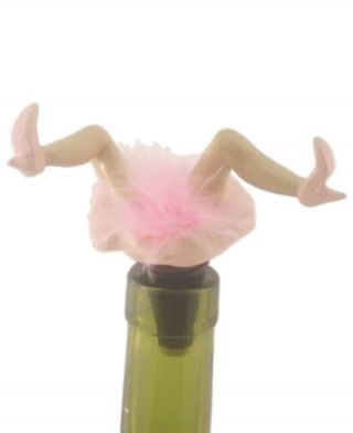 Pink Legs Wine Saver / Bottle Stopper / Novelty Cake Decoration,  Gift Box