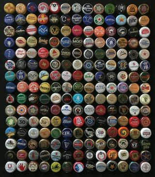 195 All Different Worldwide Beer Bottle Caps/crowns -