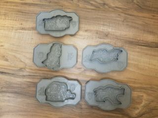 Power Rangers 2 Sided Cookie Cutters Play Doh 1994 Set Of 5
