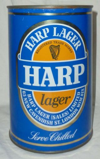 Harp Lager Party Can 2.  125 Litres Vintage 1970 