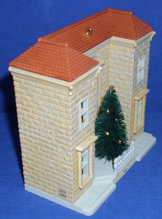 Hallmark Ornament Nostalgic Houses Shops Town Hall and Mayor ' s Tree 2003 3