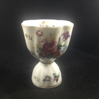 Vintage Hand Painted Floral Egg Cup