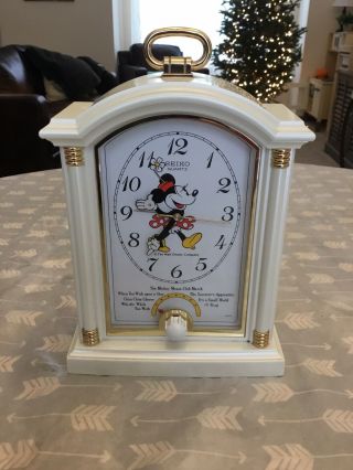 Seiko Quartz Mickey Mouse Musical Alarm Clock - White