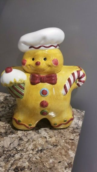 Laurie Gates - Holiday Treats Gingerbread Man Cookie Jar