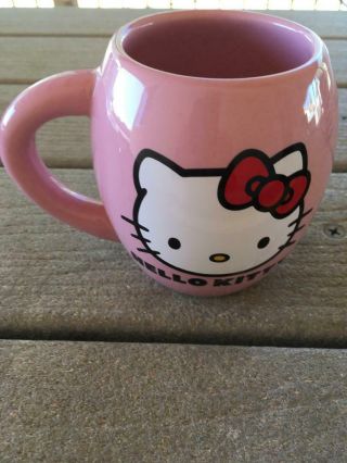 Vandor,  Large Hello Kitty Pink Coffee Cup Mug,  18oz By Sanrio Co.  1976 2011