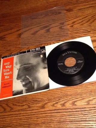 Elvis Presley.  Any Way You Want Me.  Rca Epa - 965 Ep.  No Dog Label