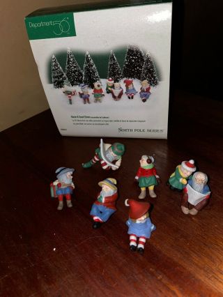Department 56 North Pole Series Have A Seat Elves Heritage Village 56437