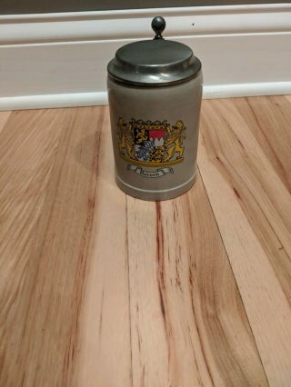 Wick Werke Beer Stein Bavaria Bayern Vintage Ceramic Vtg Bar German