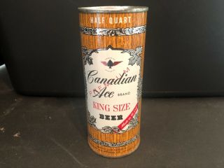 Canadian Ace 16oz Flat Top beer can 2