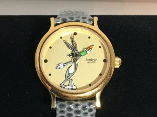 Vintage 1989 Bugs Bunny Looney Tunes Armitron Quartz Water Resistant Wrist Watch