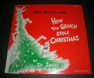 How The Grinch Stole Christmas By Dr.  Seuss 1975 33 Lp Zero Mostel Reads