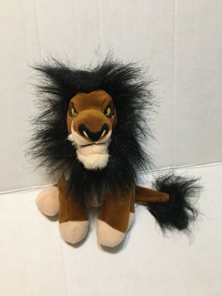 Disney Store Scar The Lion King Bean Bag Plush Villain Toy