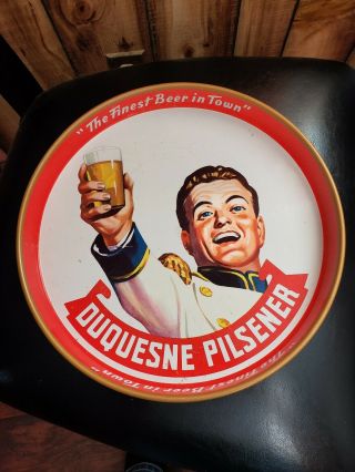 Vintage Metal Beer Tray Duquesne Pilsener The Prince Of Beers