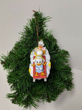 Grolier Disney Christmas Ornament " Huey,  Louie,  And Dewey "
