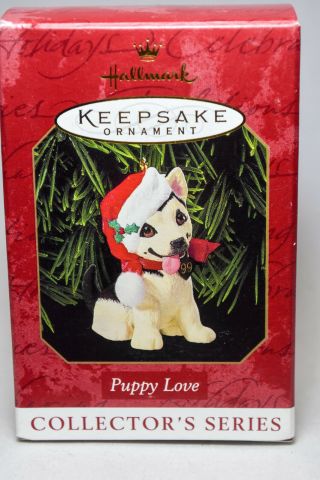 Hallmark - Puppy Love - Series 9th - 1999 Keepsake Ornament