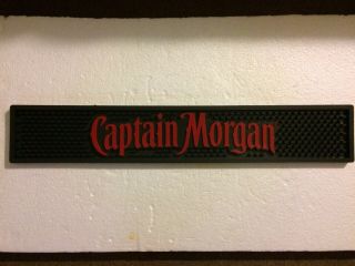 Captain Morgan Spiced Rum Rubber Drink Mat Bar Rail Spill Drip
