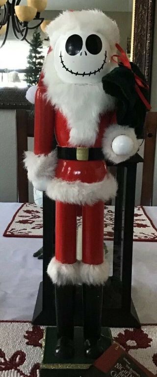 Disneys Nightmare Before Christmas Jack Skellington Dressed As Santa Nutcracker