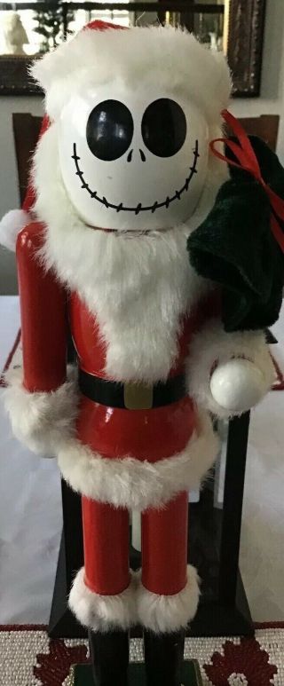 Disneys Nightmare Before Christmas Jack Skellington Dressed as Santa Nutcracker 2