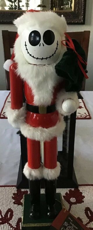 Disneys Nightmare Before Christmas Jack Skellington Dressed as Santa Nutcracker 3