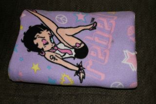 Betty Boop Purple & Pink Throw Blanket