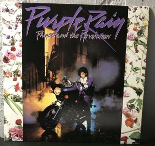 Prince And The Revolution Purple Rain Vinyl Lp With Poster Nm/ex,